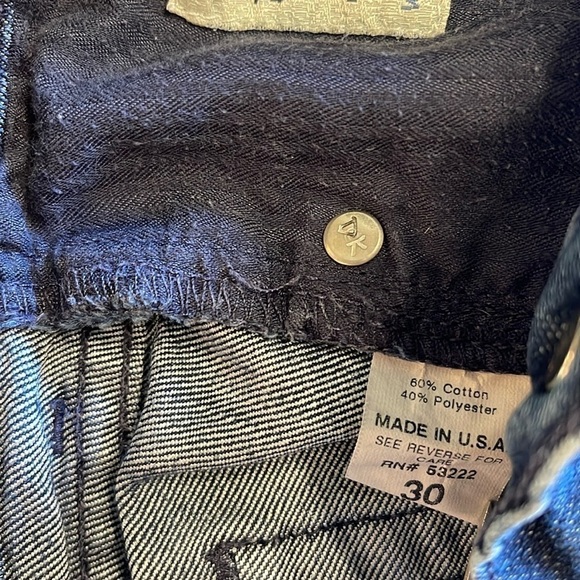 David Kahn short inseam Straight Leg Jeans Women’s 30 (fits 29/30) Dark Wash - Picture 7 of 8